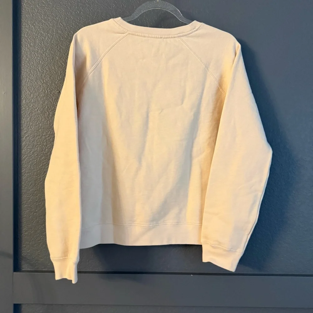 SEZANE • nwt la chamade sweatshirt - small red cream heart - Picture 6 of 6
